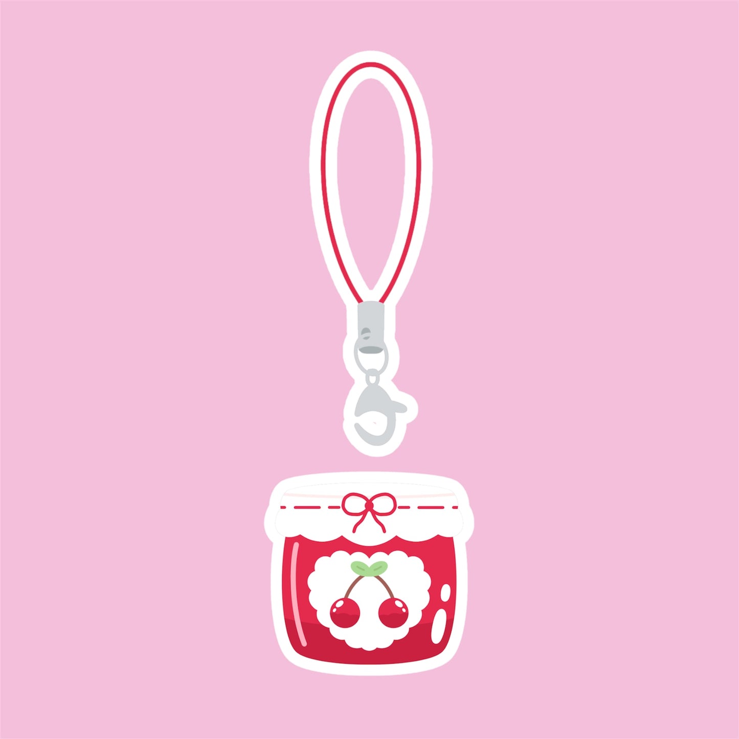 Cherry Jam Phone Charm