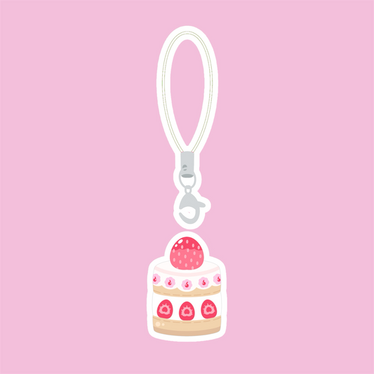 Strawberry Cake Phone Charm